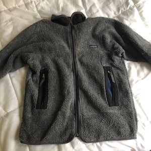 Grey Patagonia Zip Up Fleece